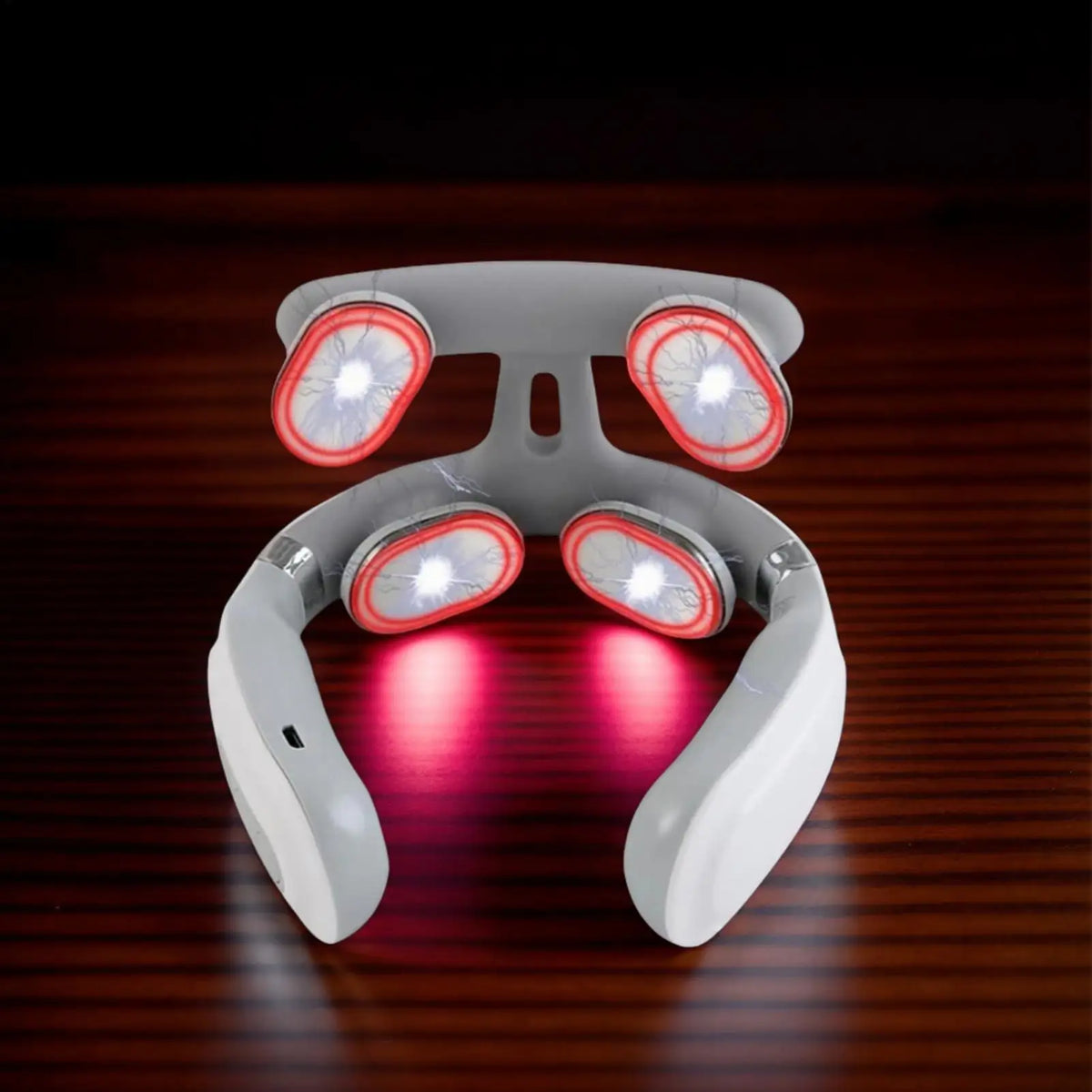 4-Head Neck Massager, USB Rechargeable with Heat