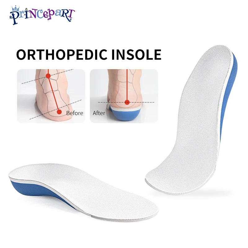 Kids Arch Support Insoles with U-Shaped Heel Cup