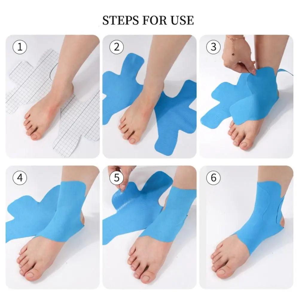 2-Piece Pre-Cut Ankle Kinesiology Tape