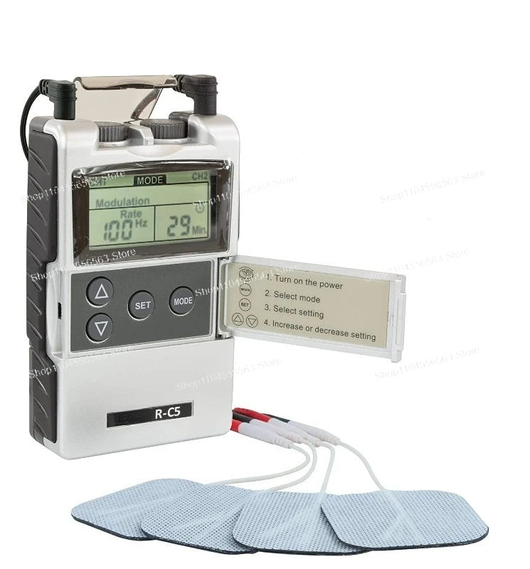 7000 Digital TENS EMS Muscle Stimulator, 2-Channel with 5 Modes