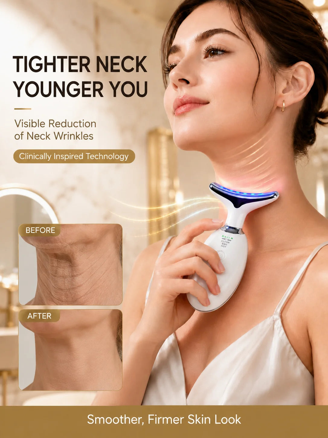 Handheld Neck and Face Vibration Massager