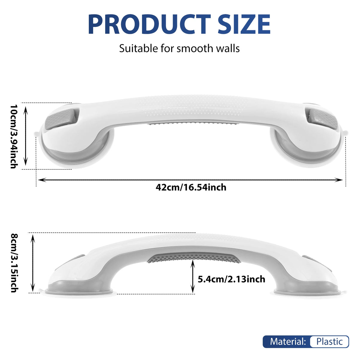 Suction Bathroom Grab Bars for Shower and Bathtub