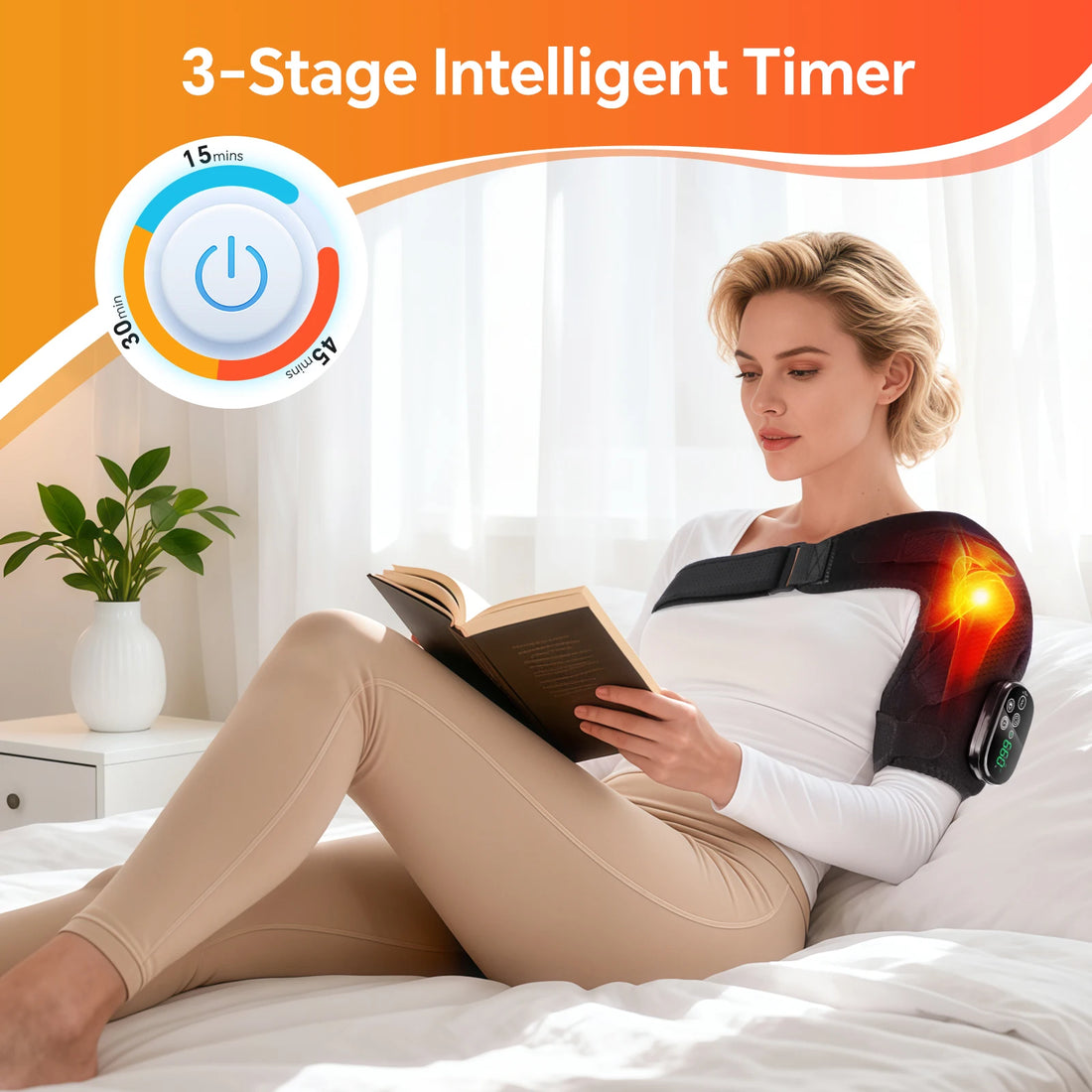 Heating and Vibration Massage Pad