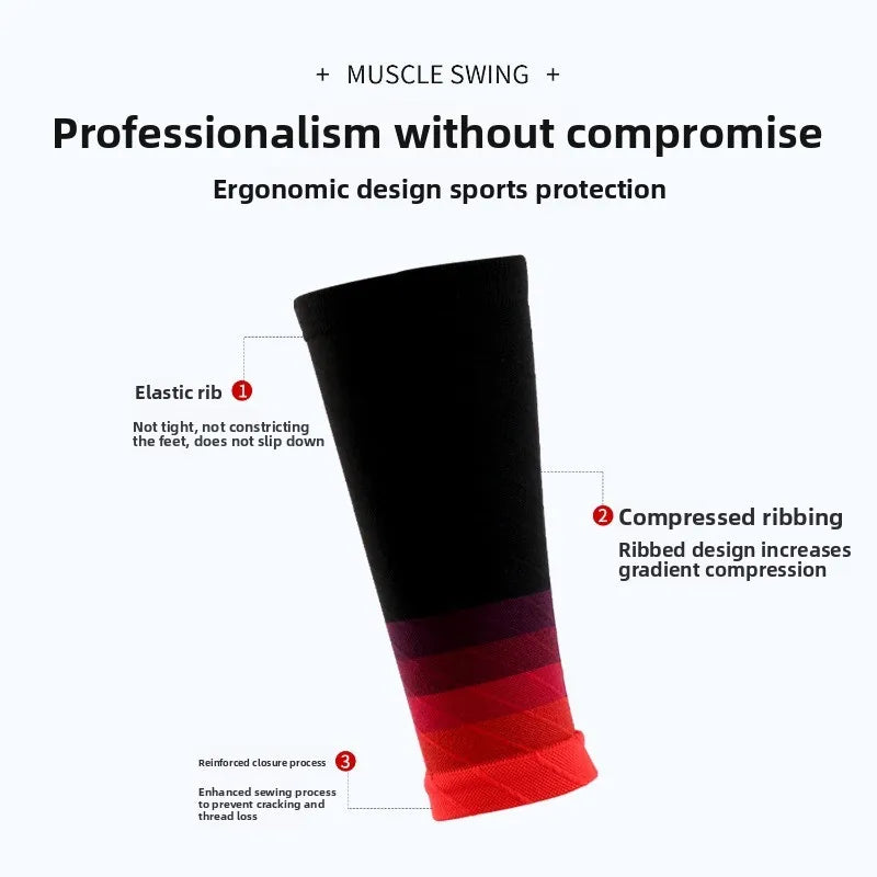 Breathable Calf Compression Sleeves, 1 Pair