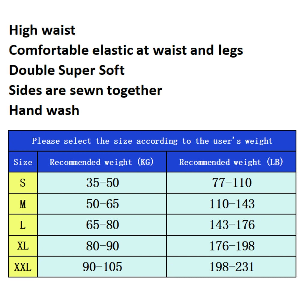 Soft Leak-Proof Adult Diapers