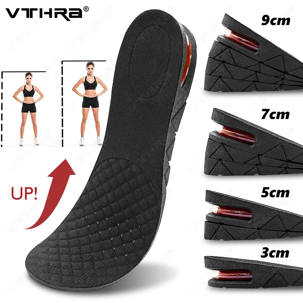 Adjustable Height-Increasing Insoles, 3–9 cm