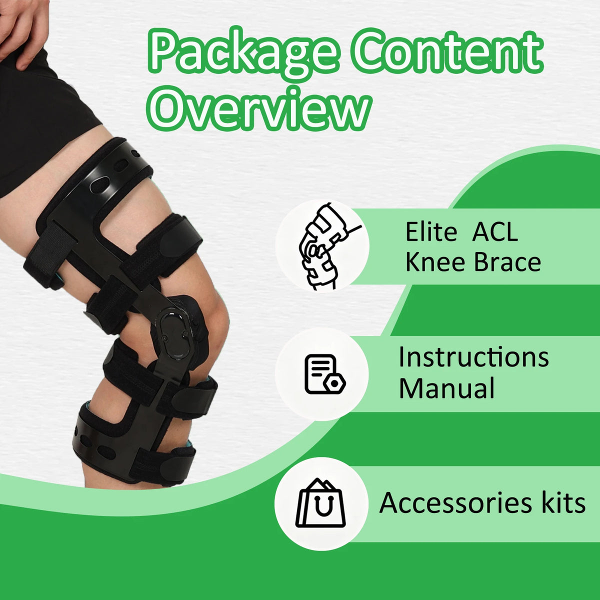 Dual-Hinge Knee Brace for Ligament Support