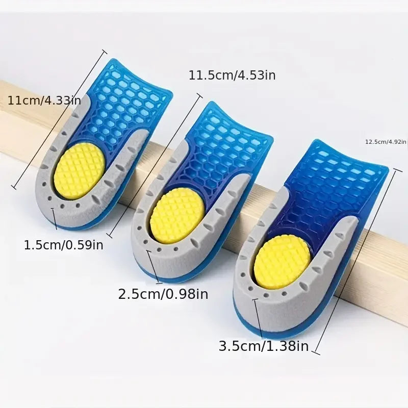 Gel Height Lift Insoles, 1–3 cm
