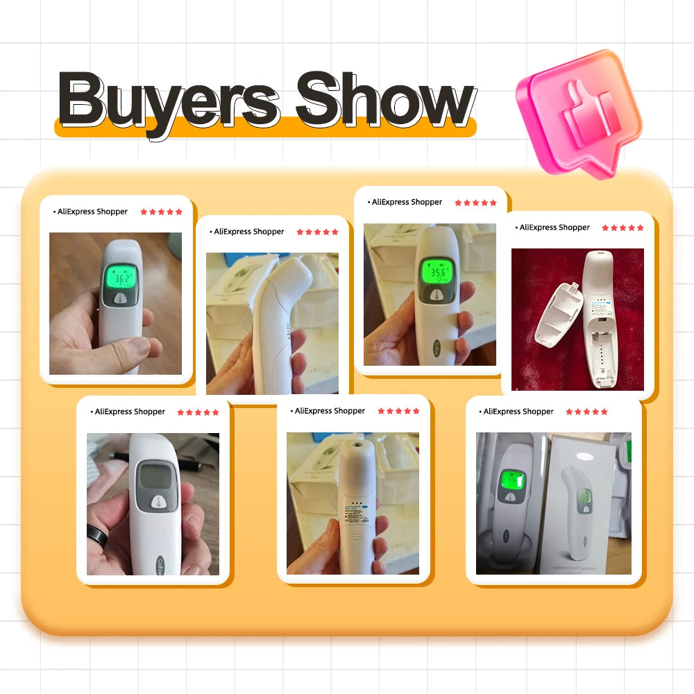 2-in-1 Non-Contact Forehead and Ear Thermometer, Baby and Adult
