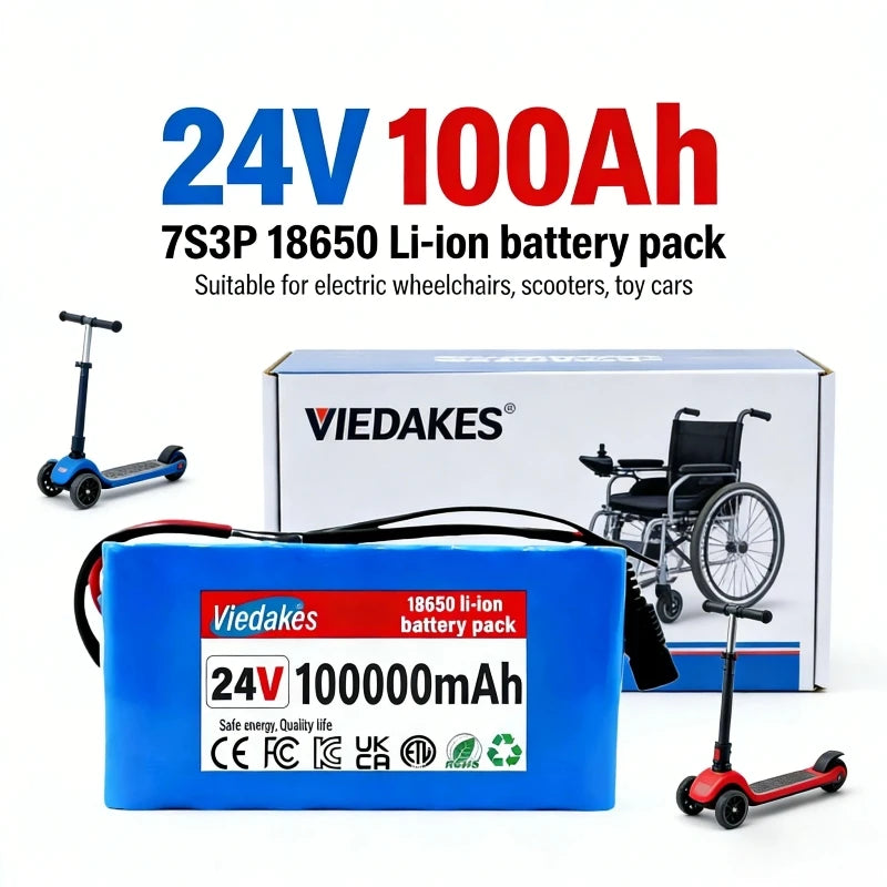 24V 100Ah Rechargeable Mobility Battery Pack
