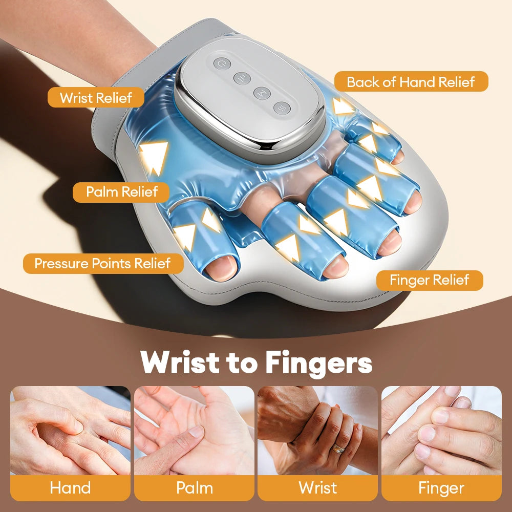 Air Pressure Hand Massager Glove