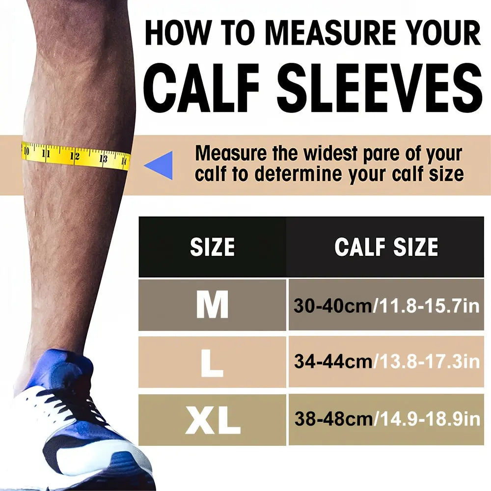 Footless Calf Compression Sleeves for Adults