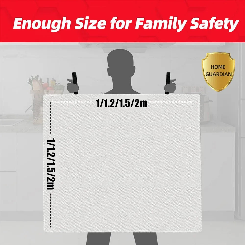 Fiberglass Fire Blanket for Kitchen & Home
