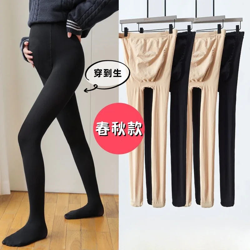 Adjustable Thermal Maternity Tights