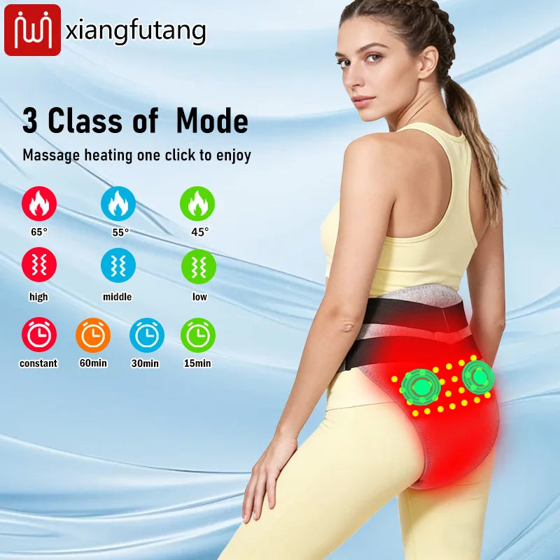 Red Light Abdominal Heating Pad with Massage