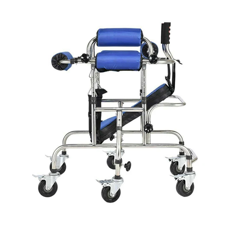 Folding Pediatric Rollator Walker and Standing Frame