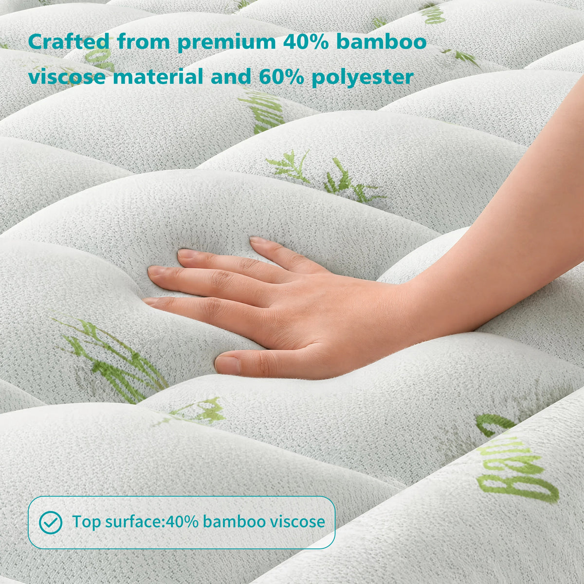 Waterproof Fitted Mattress Topper for Beds