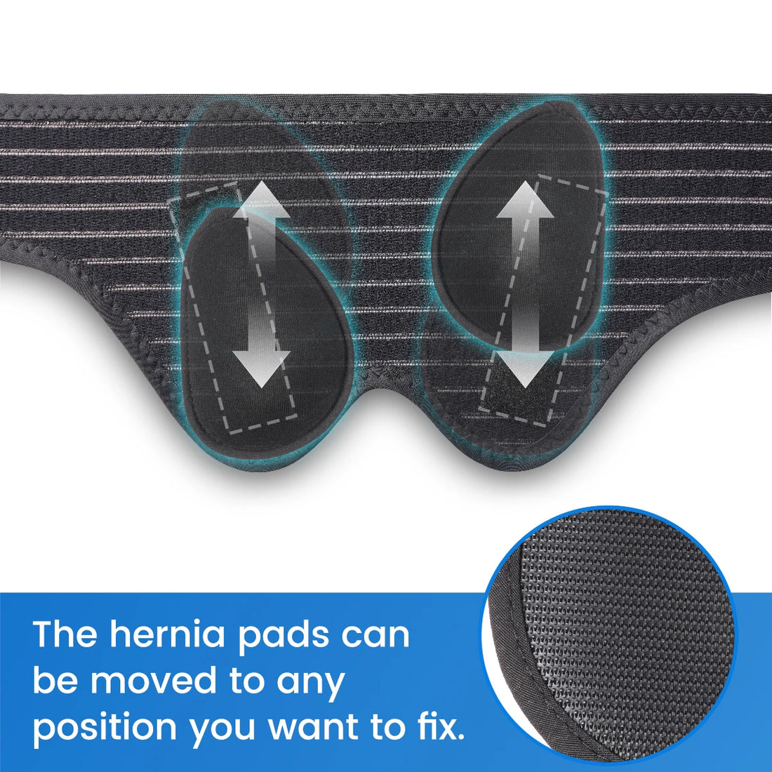 Adjustable Hernia Belt with 4 Compression Pads