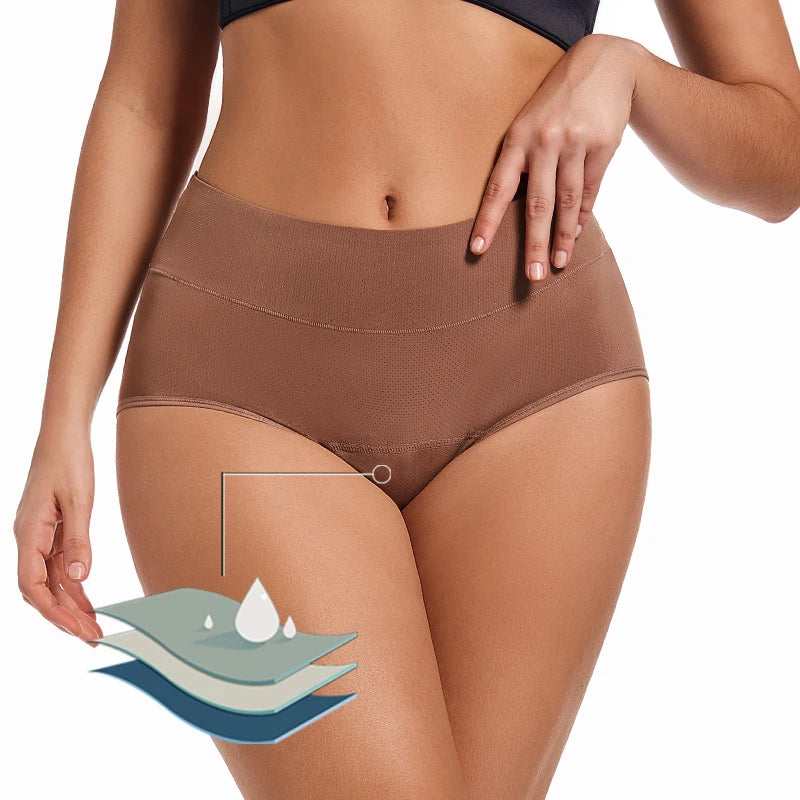 Women's Leakproof High-Rise Briefs, 2-Pack