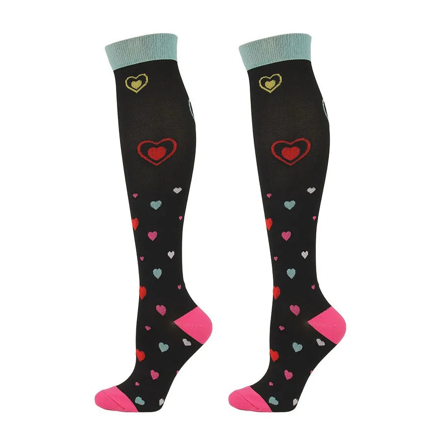 5-Pair Crew Compression Socks for Hiking and Running