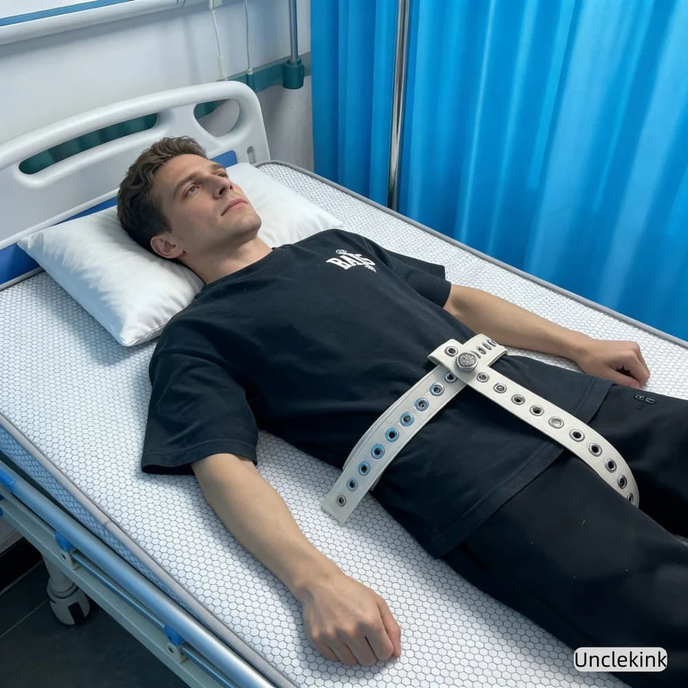Adjustable Patient Safety Strap with Lockable Waist Belt