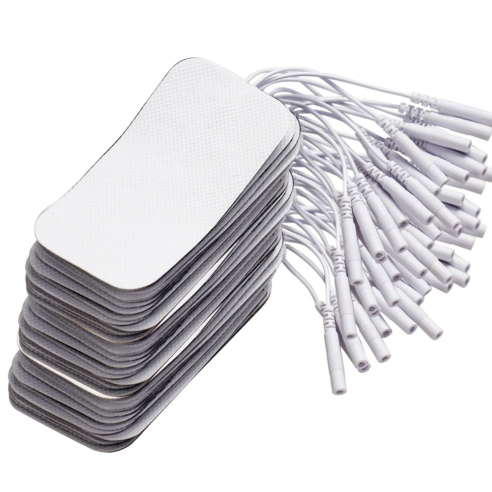 Reusable TENS Electrode Pads, 5 × 9cm, 2mm Connector