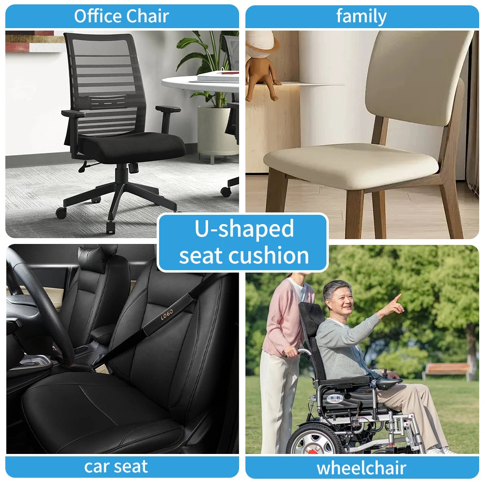 U-Shaped Wave Seat Cushion