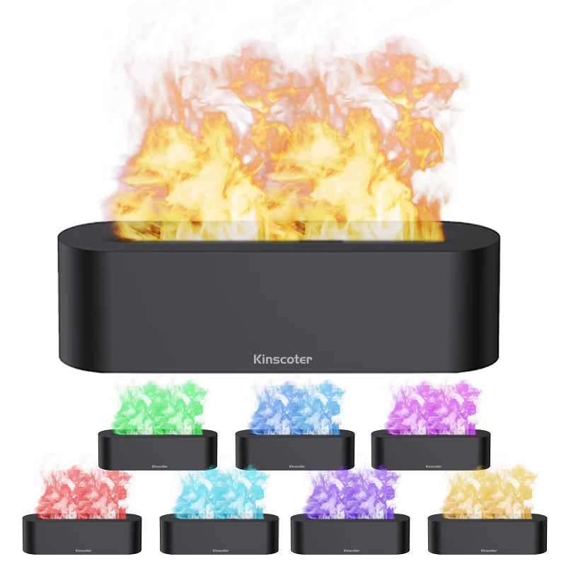 Fireplace Flame Cool Mist Diffuser, 150 ml
