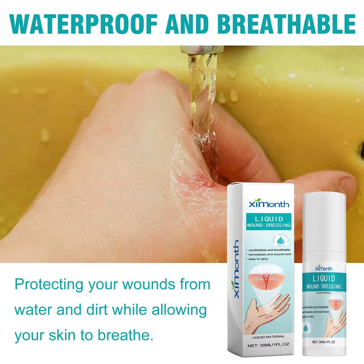 Waterproof Liquid Bandage Spray, 30 ml