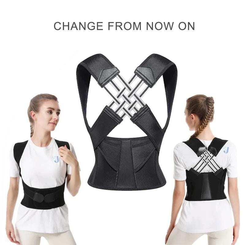 Breathable Back Posture Corrector with Shoulder Support