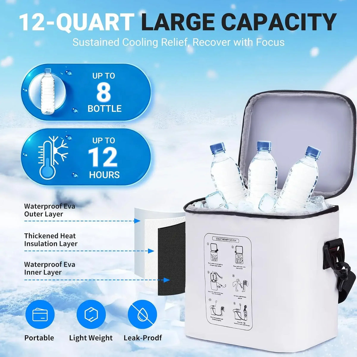 Portable Ice Water Cooling Compression System