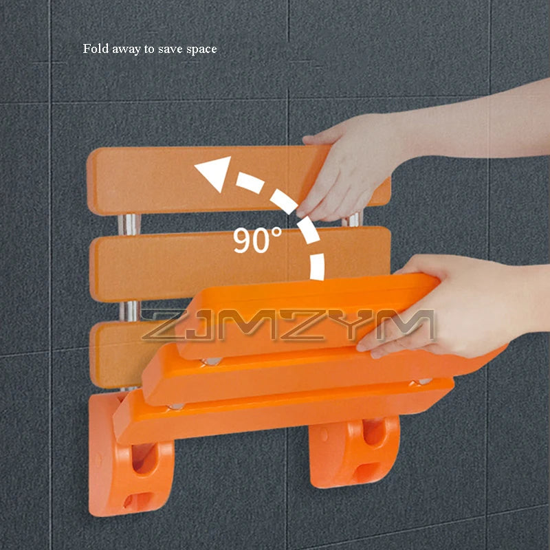 Wall-Mounted Folding Shower Seat