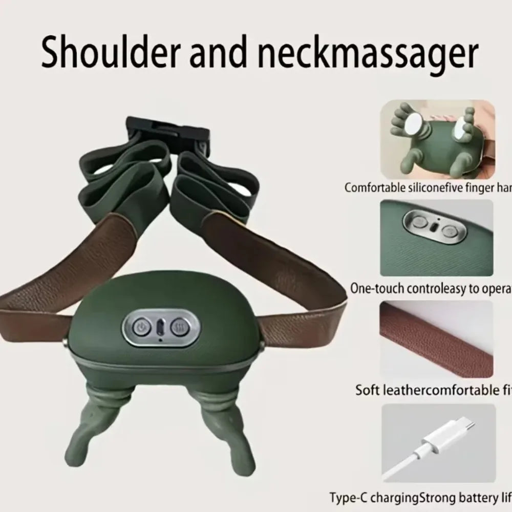 Rechargeable Neck and Shoulder Massager with Heat
