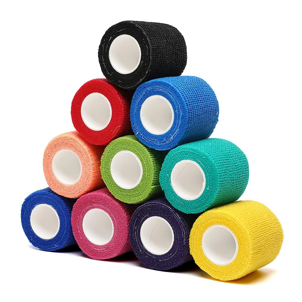 4.8m Elastic Self-Adhesive Sports Bandage, 18 Colors
