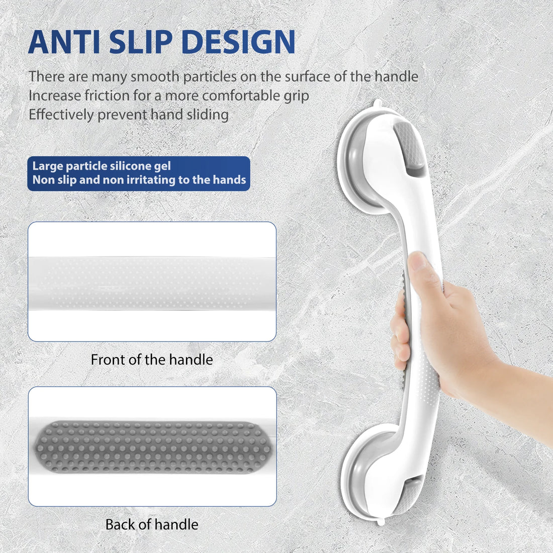 Suction Bathroom Grab Bars for Shower and Bathtub