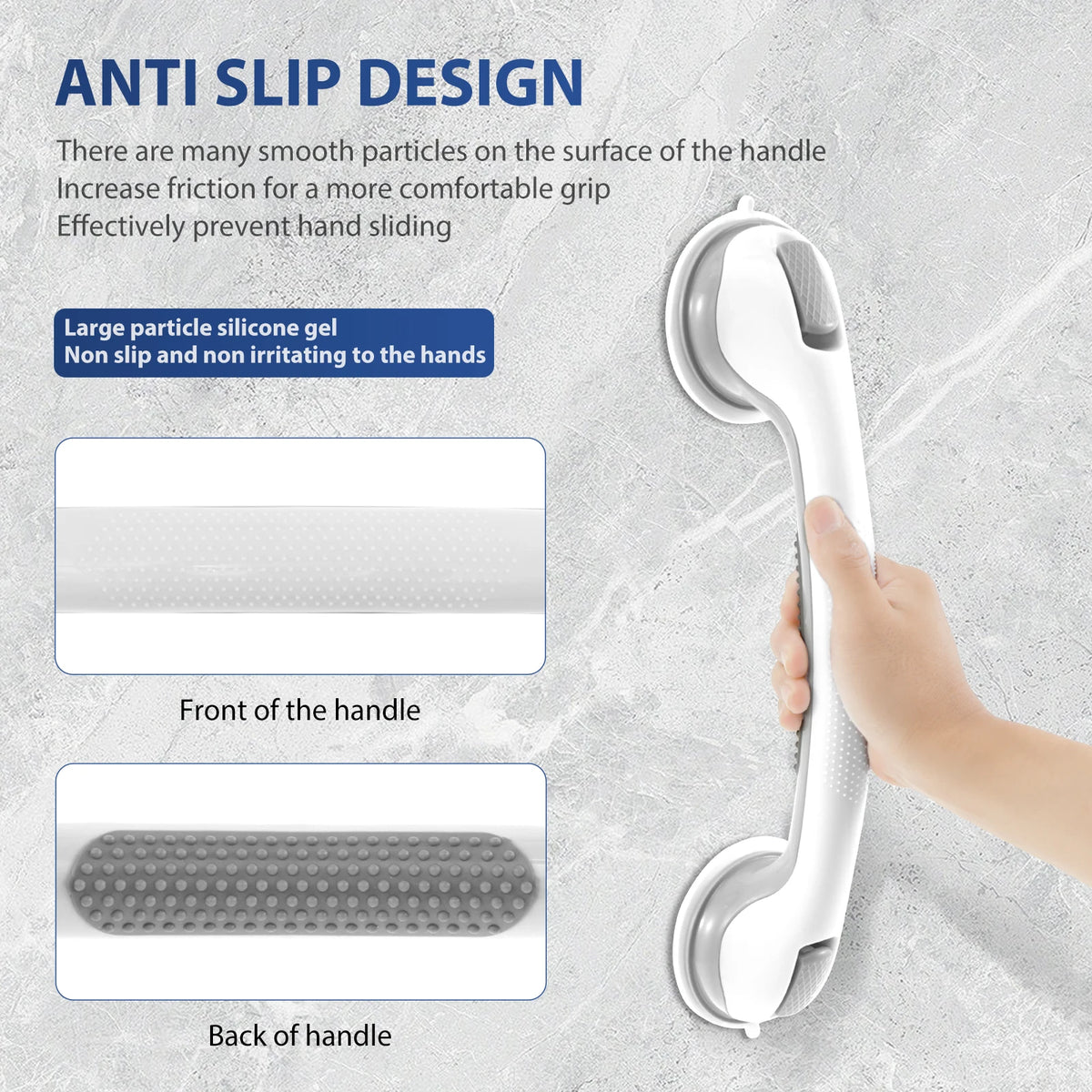 Suction Bathroom Grab Bars for Shower and Bathtub