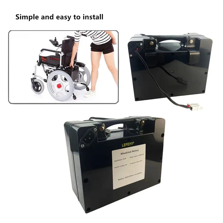 24V 30Ah Lithium-Ion Wheelchair Battery