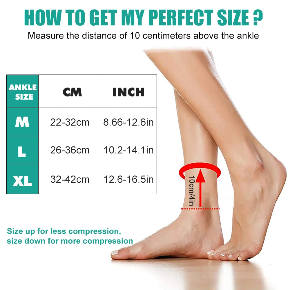 Adjustable Elastic Ankle Brace with Arch Support