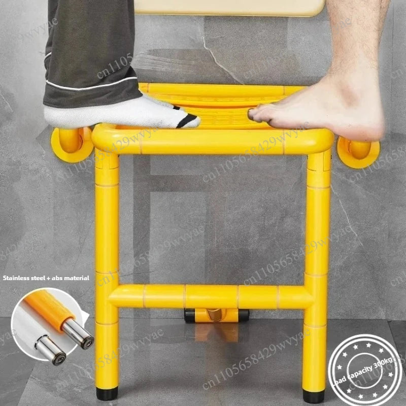 Foldable Wall-Mounted Shower Stool