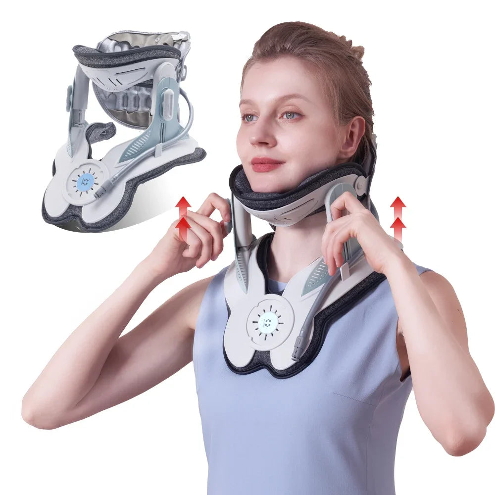 Adjustable Cervical Collar with Electric Hand Pump