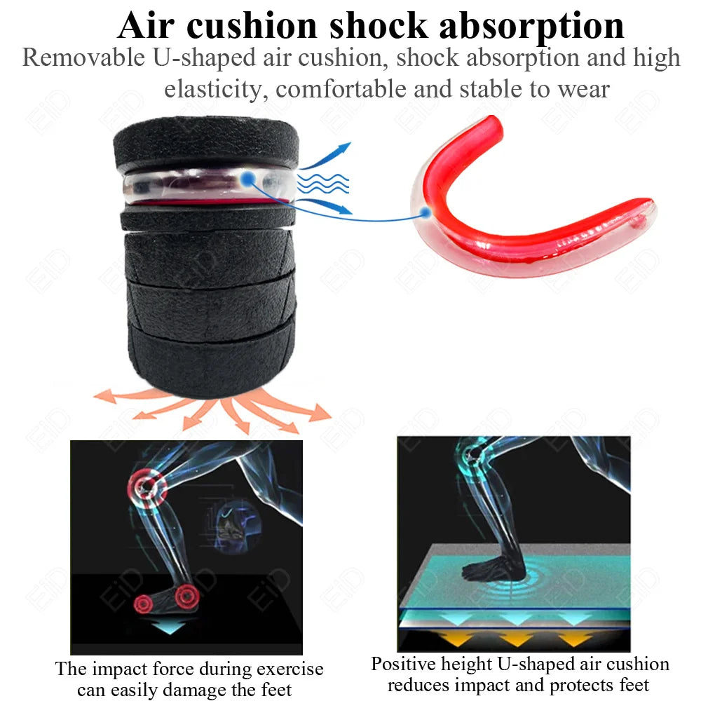 Adjustable Height-Increasing Insoles with Arch Support