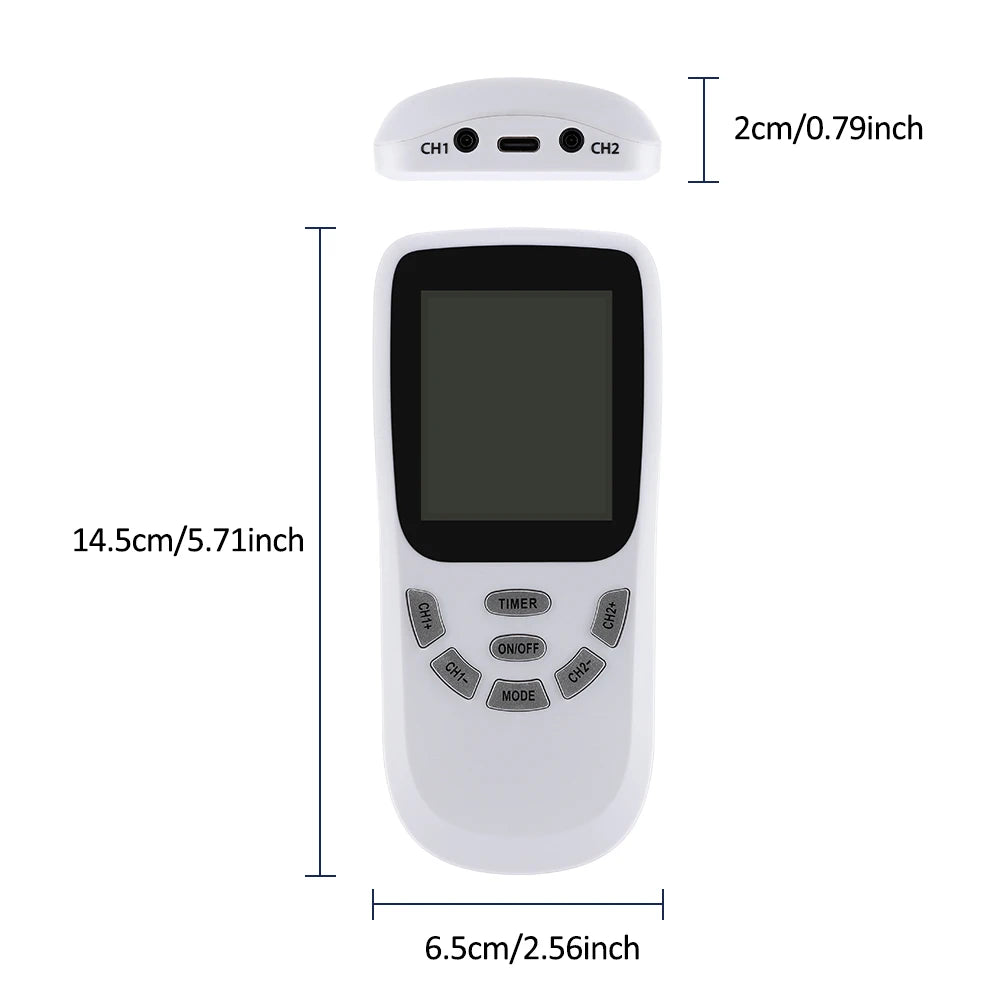 36-Mode Battery-Powered EMS Muscle Stimulator