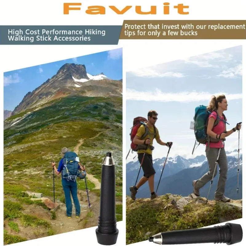 Rubber Tips for Walking Poles, 4, 8, or 12 Pack