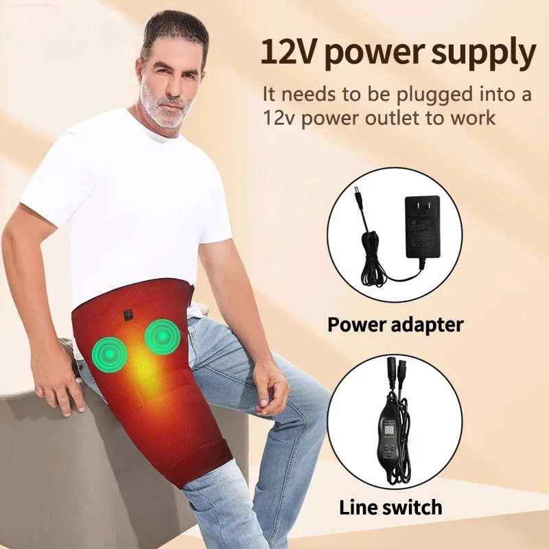Heated Hip Wrap with Vibration Massager