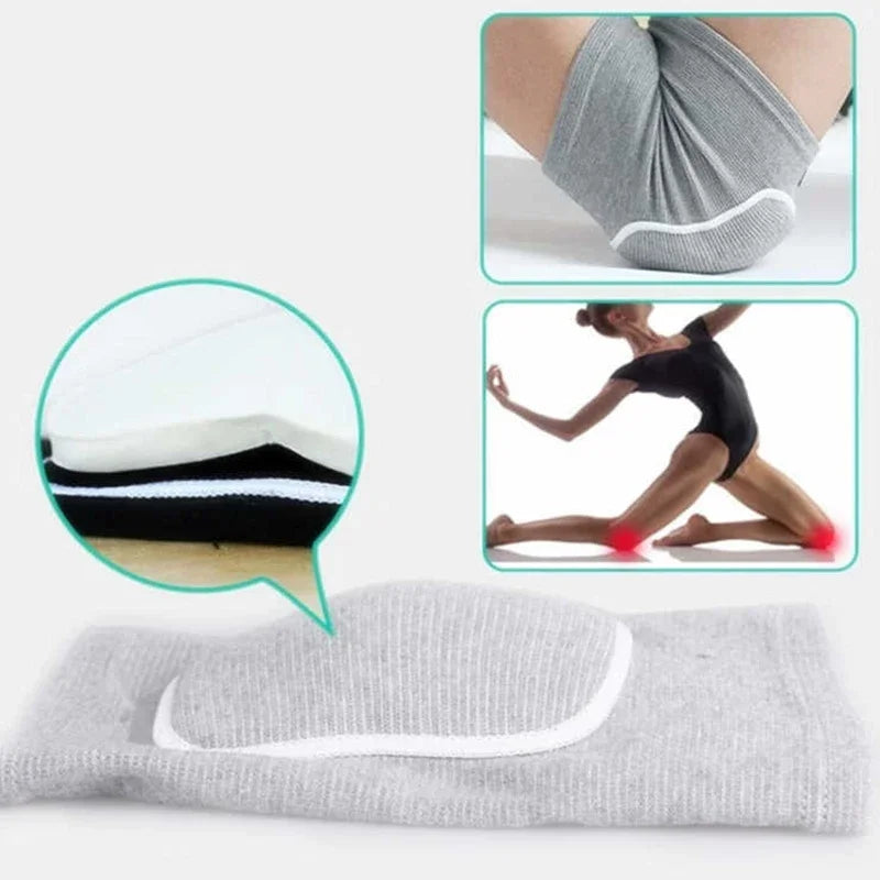 2-Piece Cotton Knit Knee Pads for Sports and Dance