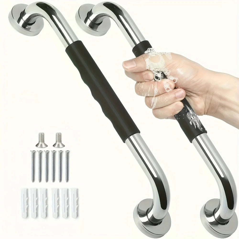 Stainless Steel Bathtub Grab Bar Set