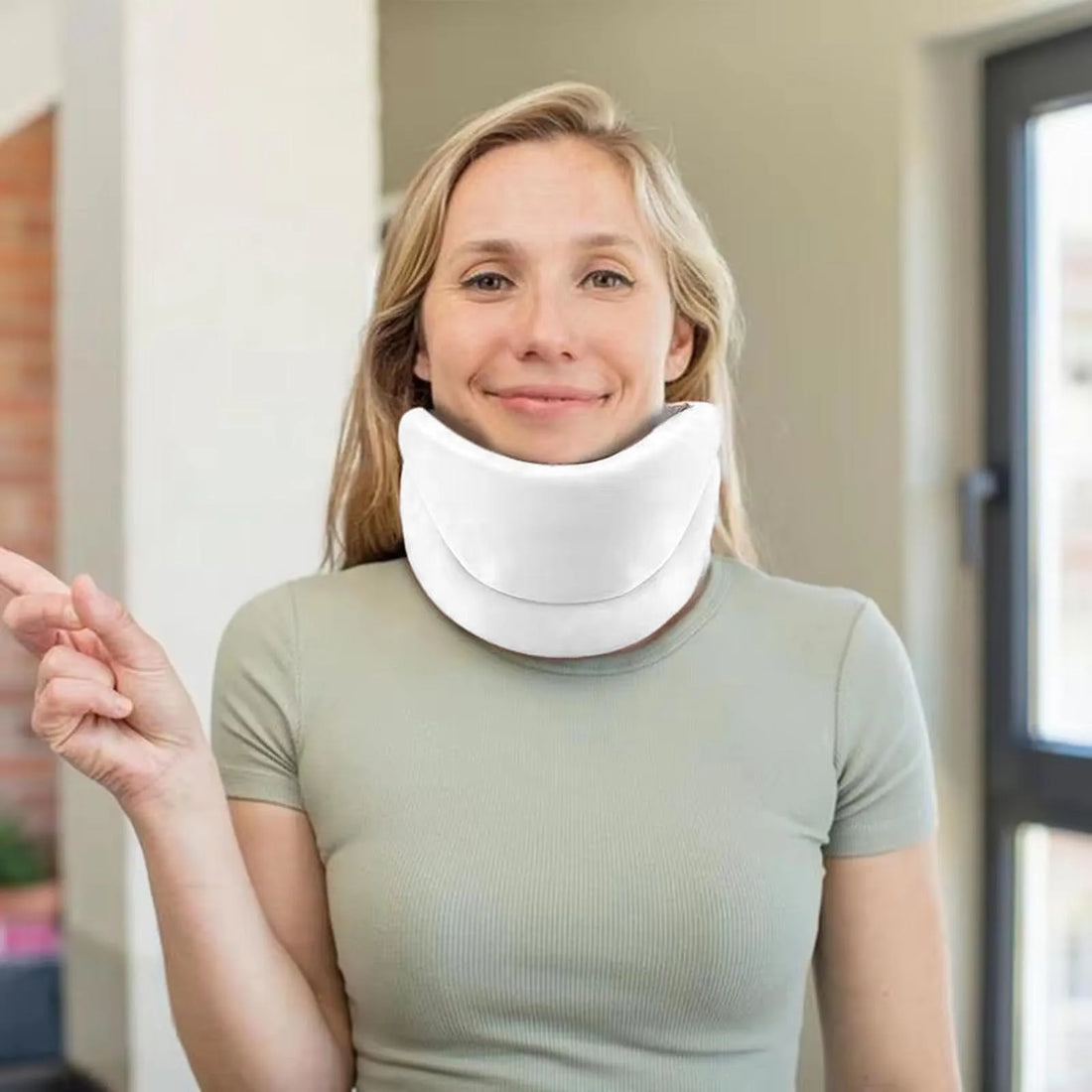 Soft Adjustable Neck Brace for Post-Injury Support