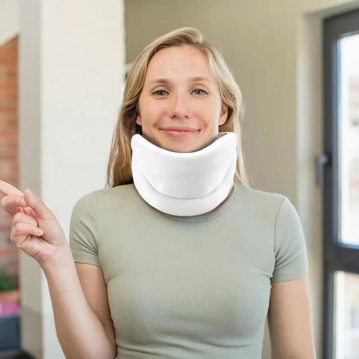Soft Adjustable Neck Brace for Post-Injury Support