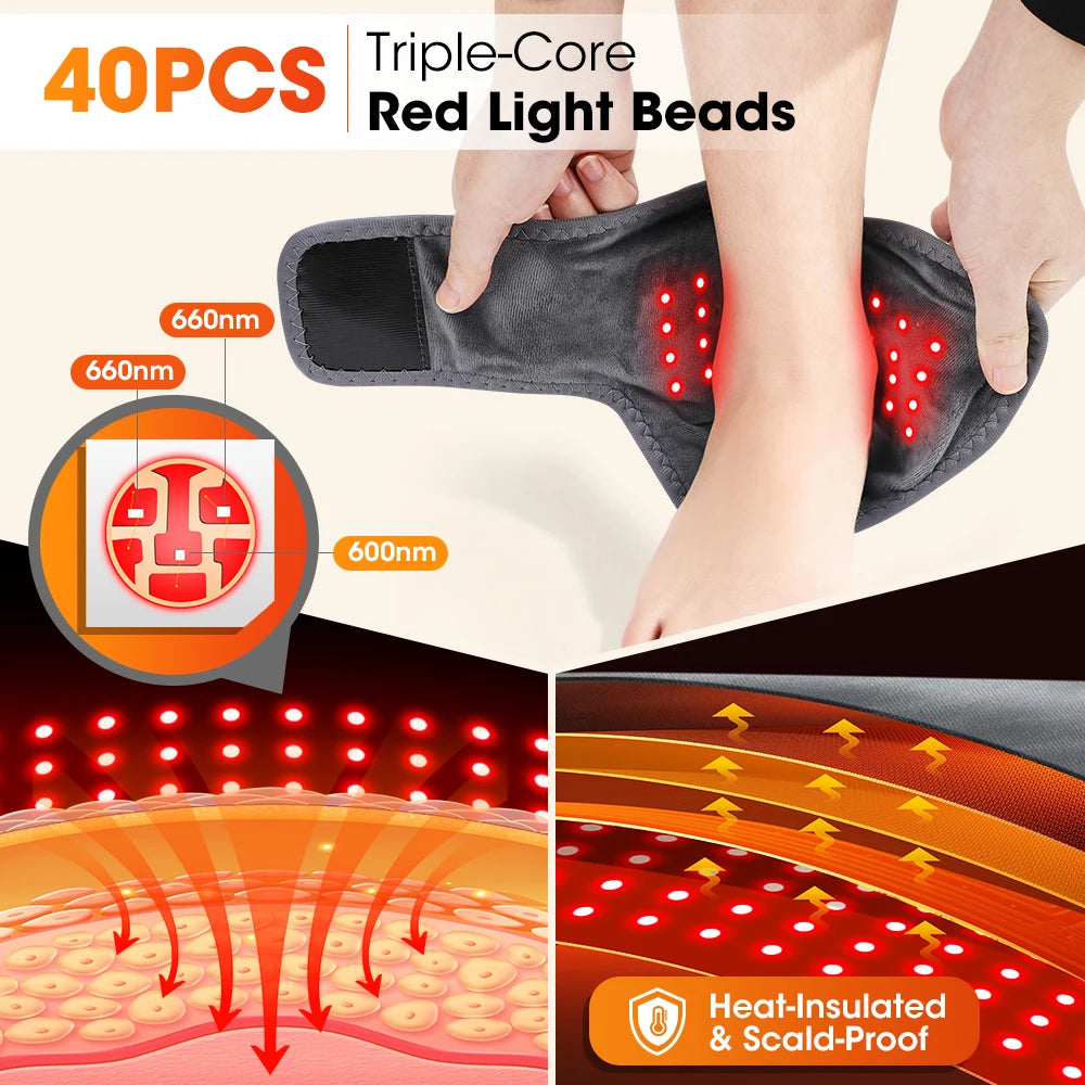 Cordless Heated Ankle Massager with Vibration