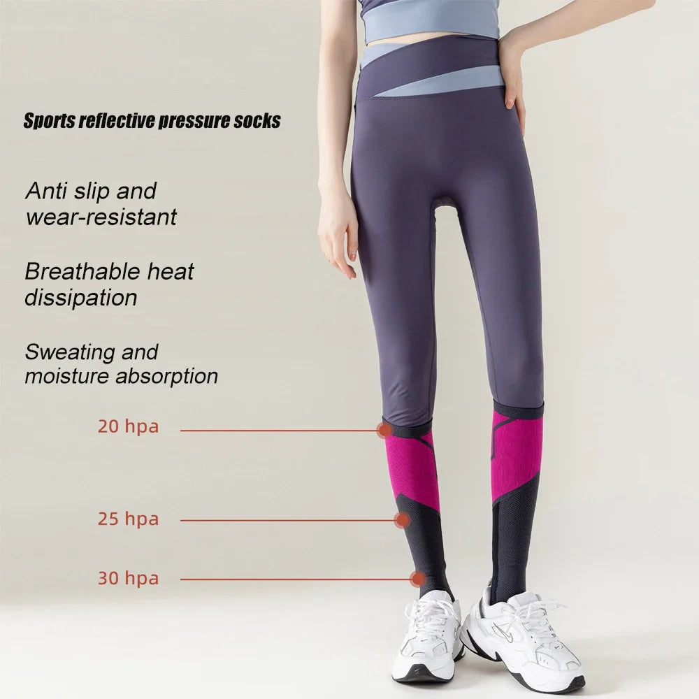 Knit Compression Sport Socks, One Pair